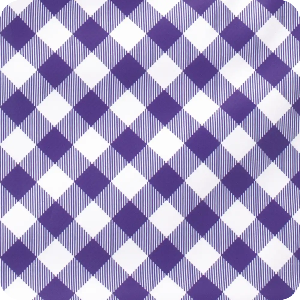 Gameday Gingham Purple + Yellow Zippi 36 Cooler