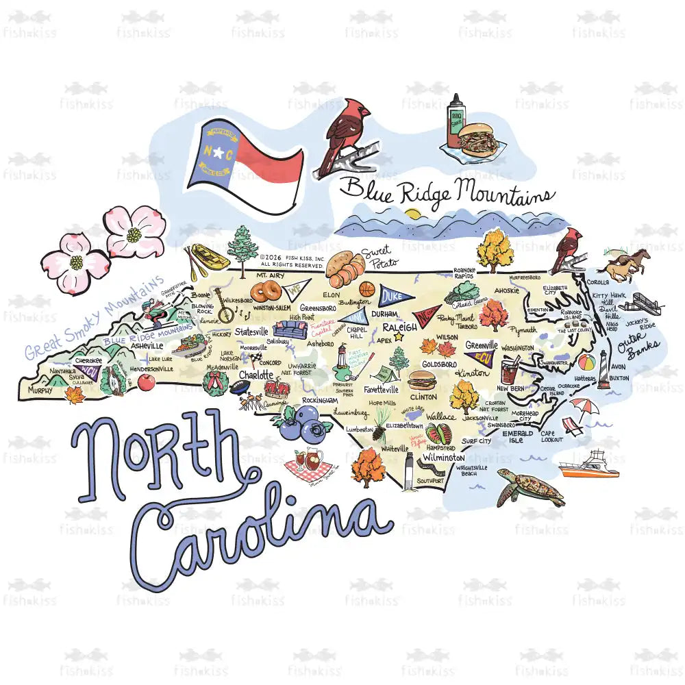 North Carolina Tumbler 22oz