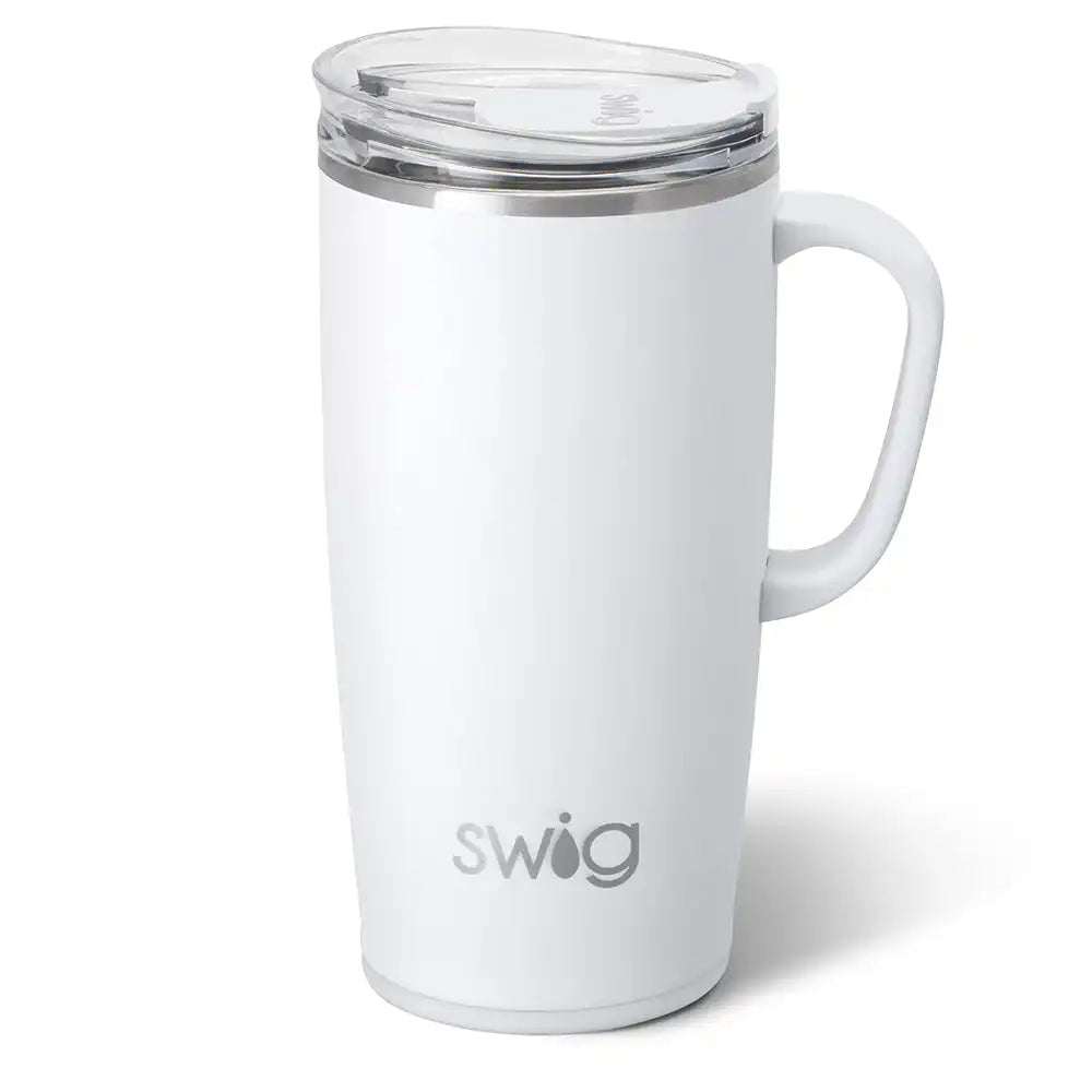 White Travel Mug 22oz