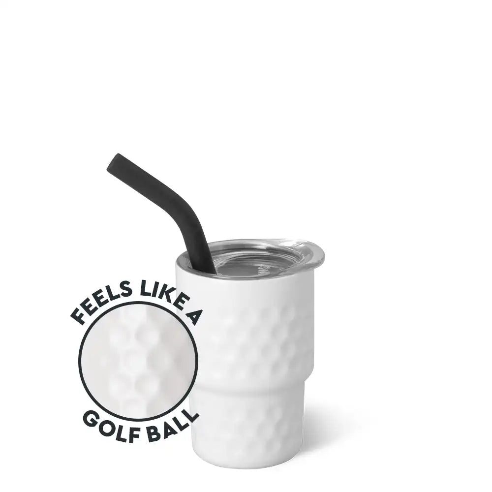 White Golf Ball Swig Shot 2oz