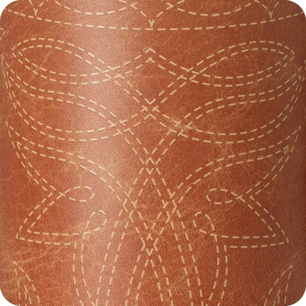 Saddle Stitch Cognac Party Cup 24oz