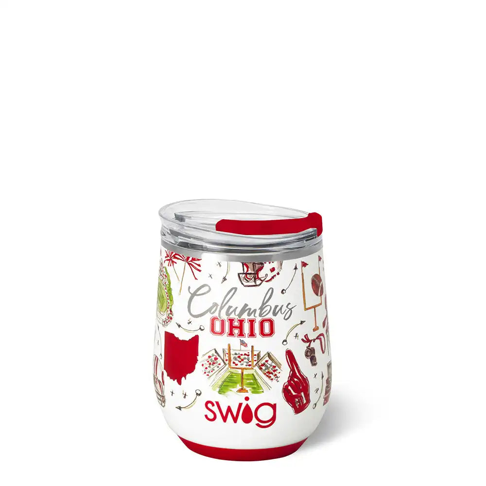 Tailgates in Columbus Stemless Wine 12oz
