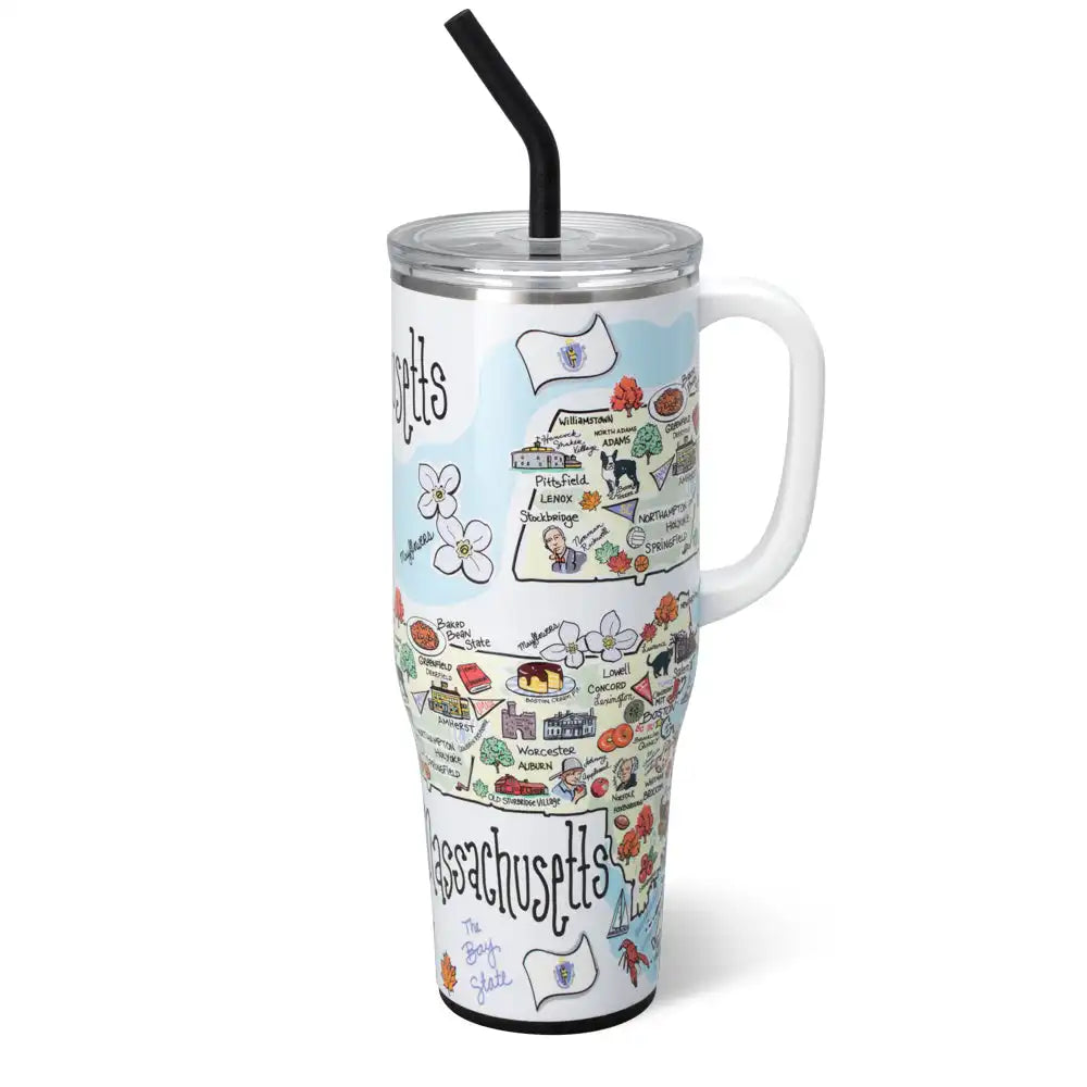 Massachusetts Mega Mug 40oz