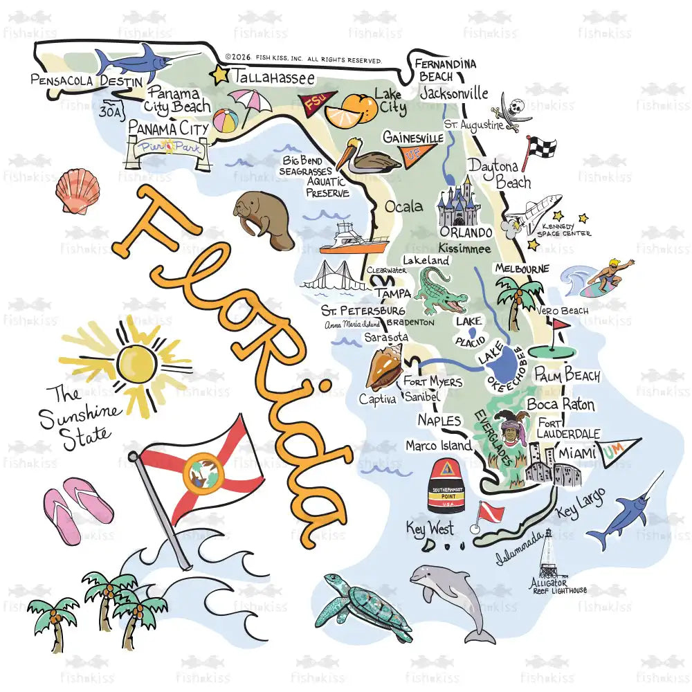 Florida Medium Iced Cup Coolie