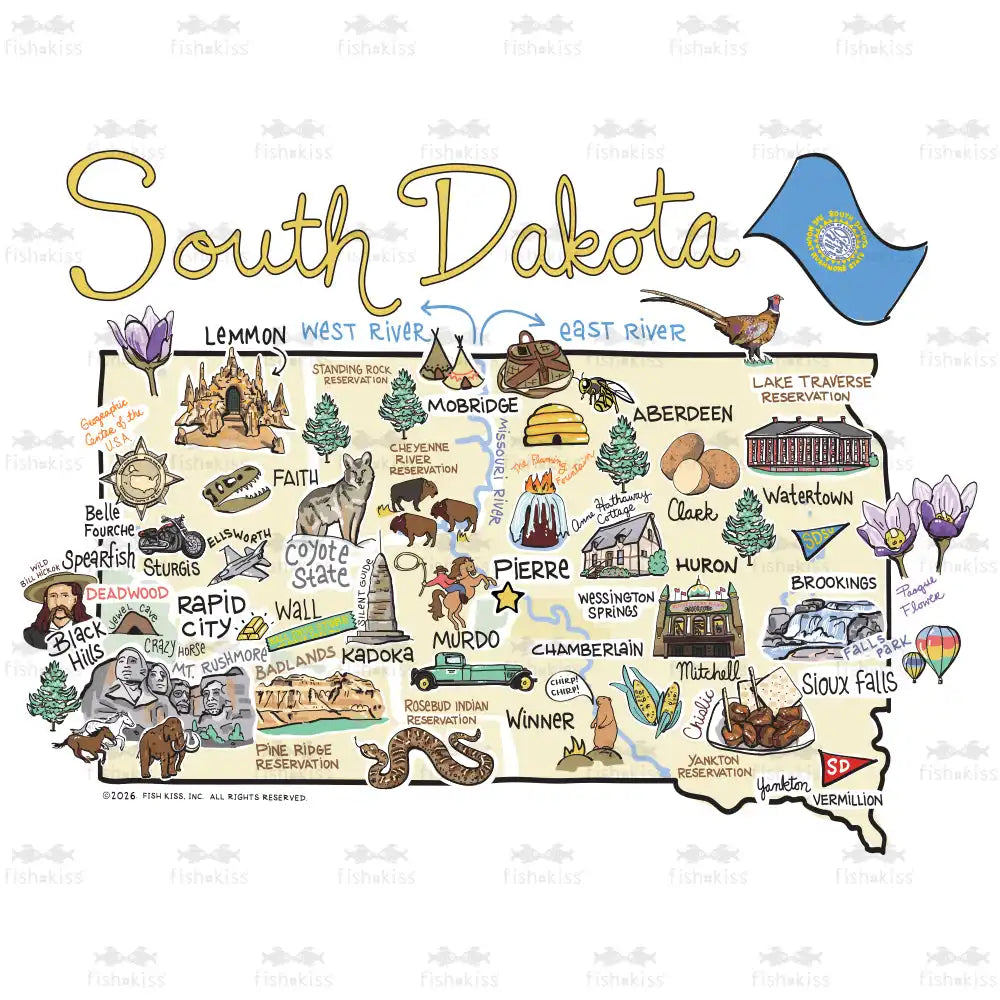 South Dakota Medium Iced Cup Coolie