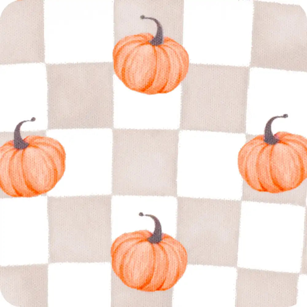 Pumpkin Check Large Iced Cup Coolie