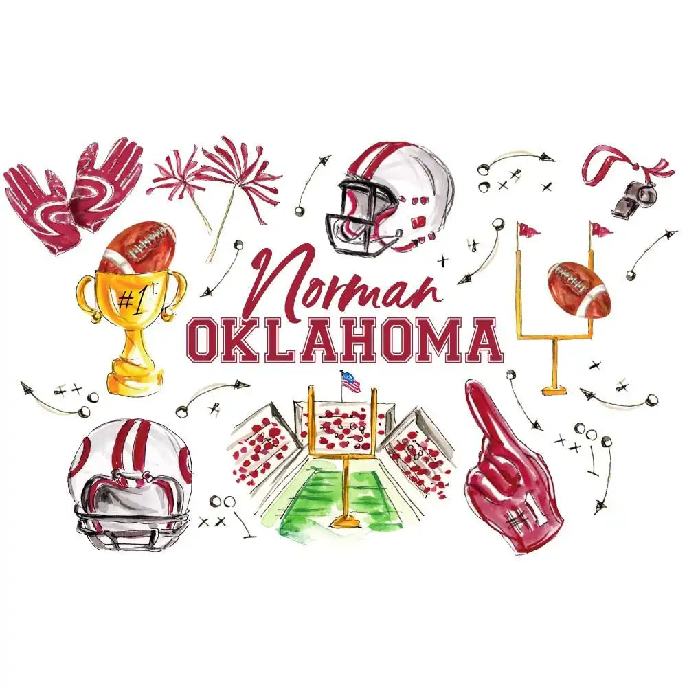 Tailgates in Norman Plastic Tumbler 24oz
